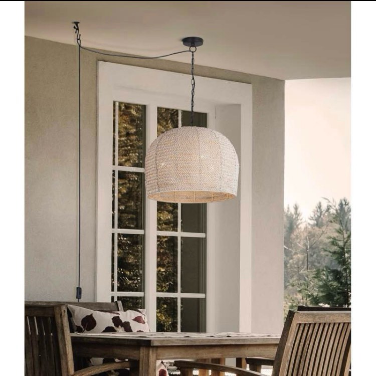 Antiqua 3 - Light Woven Dome Pendant