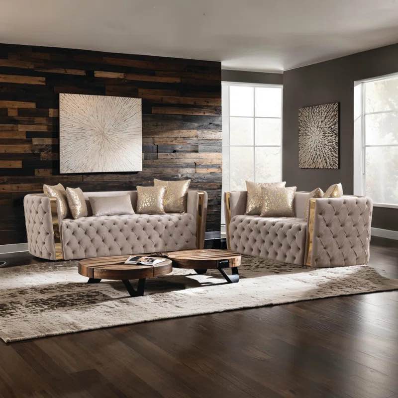 Flash Furniture 2 Piece Sofa Set, Top Dollar, (Cage Area)