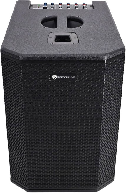 Rockville TITAN MIX12C Sub 8-Channel Mixer PA System for Rockville Titan Sound System. Subwoofer only, Speaker sold separately. 