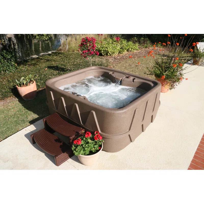 AquaRest Discover AR400 Premium 4-Person 20-Jet Plug & Play Hot Tub with Ozonator, LED Waterfall and Stainless-Steel Heater, See Customer Service Pick Up and day we're open witrh a valid reciept 