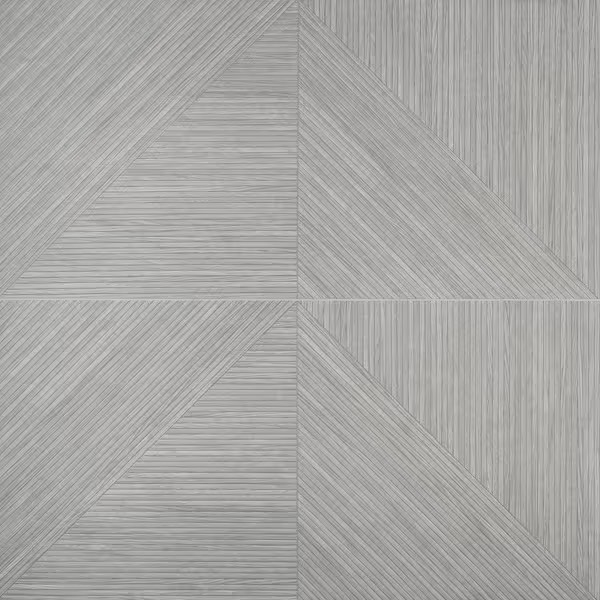 Luxury Ribbed Gray 23.62 in. x 47.24 in. Matte Porcelain Wall Tile 15.49 sq. ft./Case, 8 Cases Total