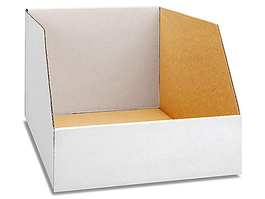 Large White Corrugated Cardboard Bins (Row 17)
