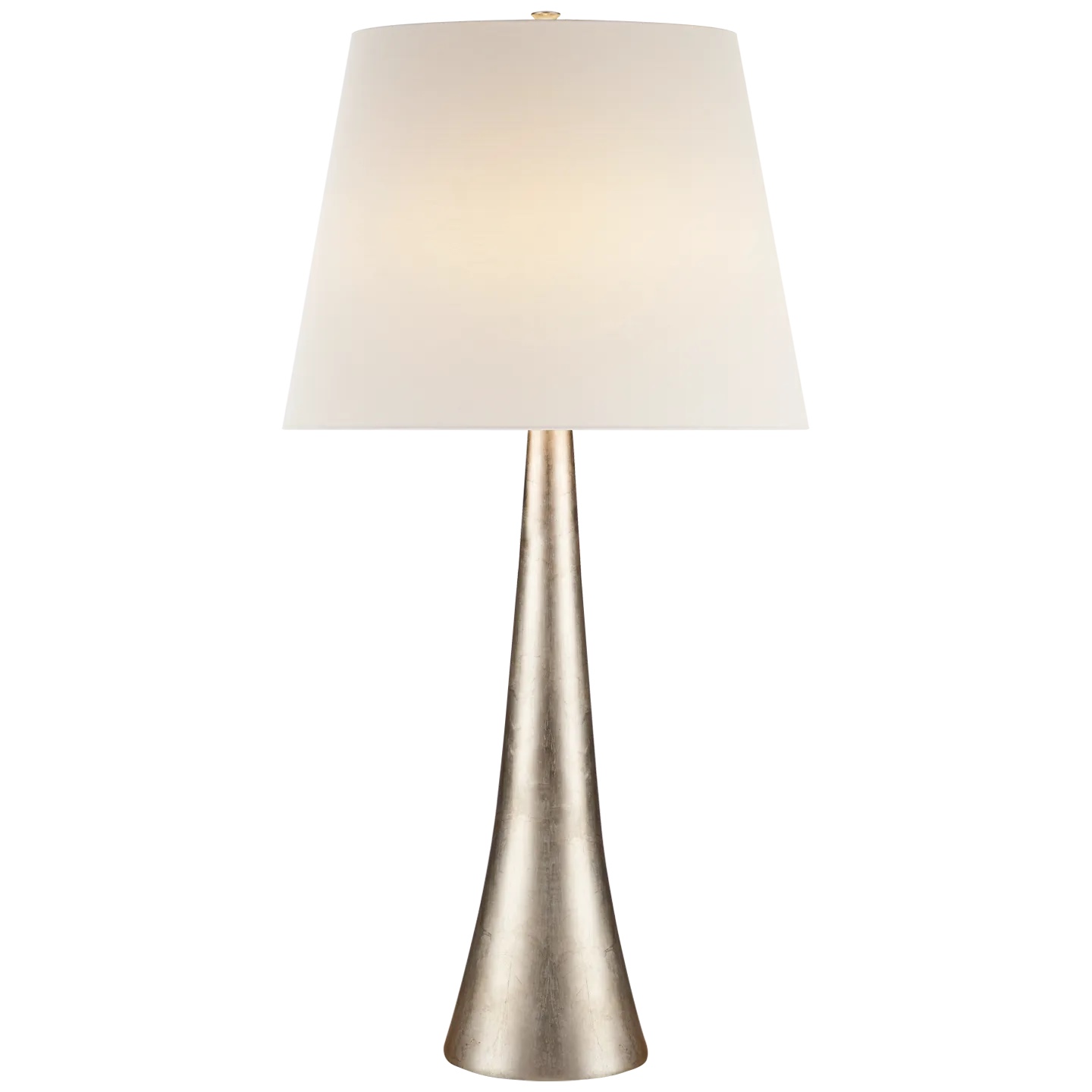 Aerin Dover 34 Inch Modern Metal Table Lamp in Gilded Grey, Shade and bulb sold separately 