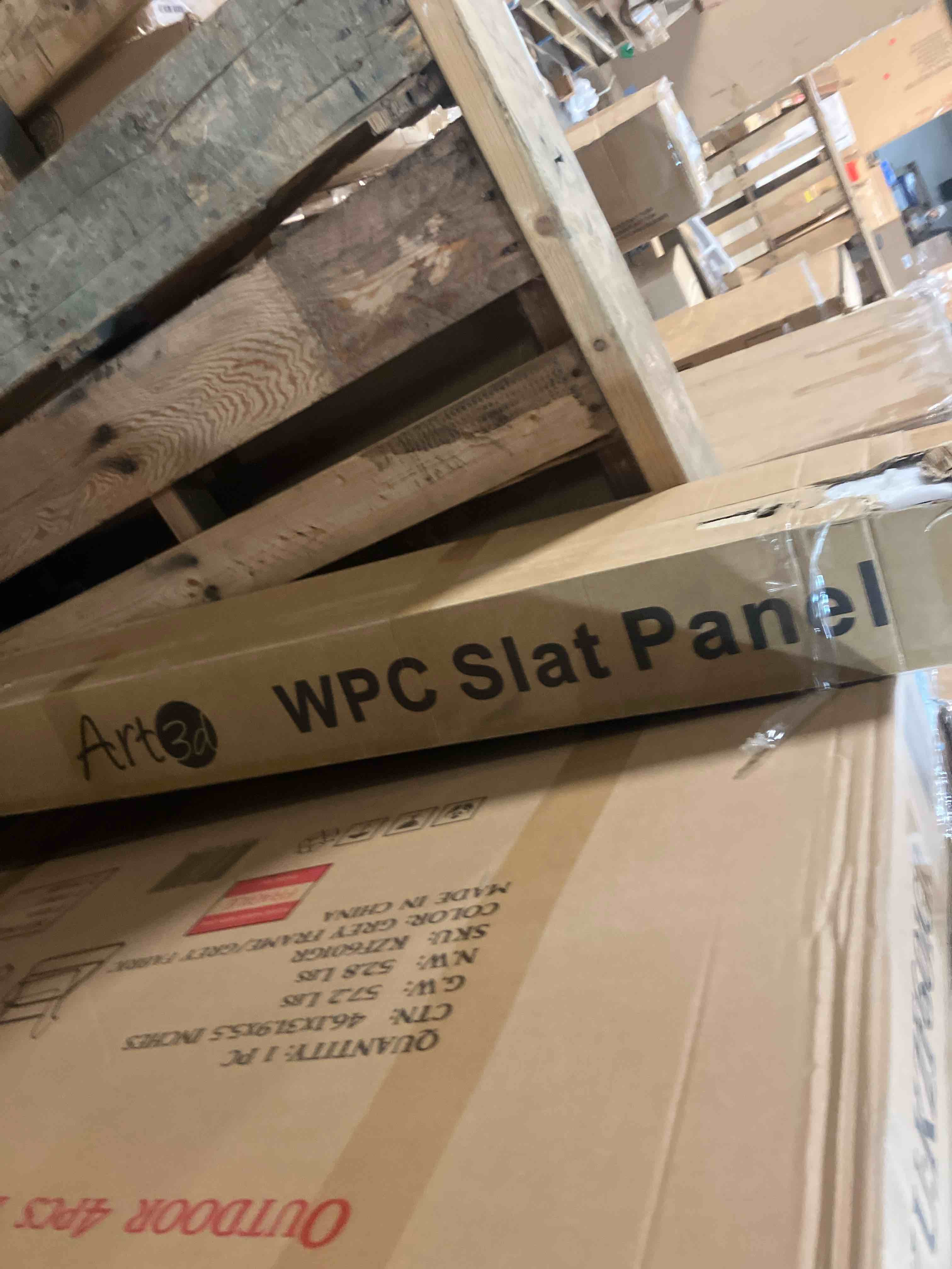 Condition photo showing Good Condition for Art3d 16-Pack 96 x 6in. WPC Acoustic Slat Wall Panel for Modern Interior Decor, TV Background, Living Room, Matte Black