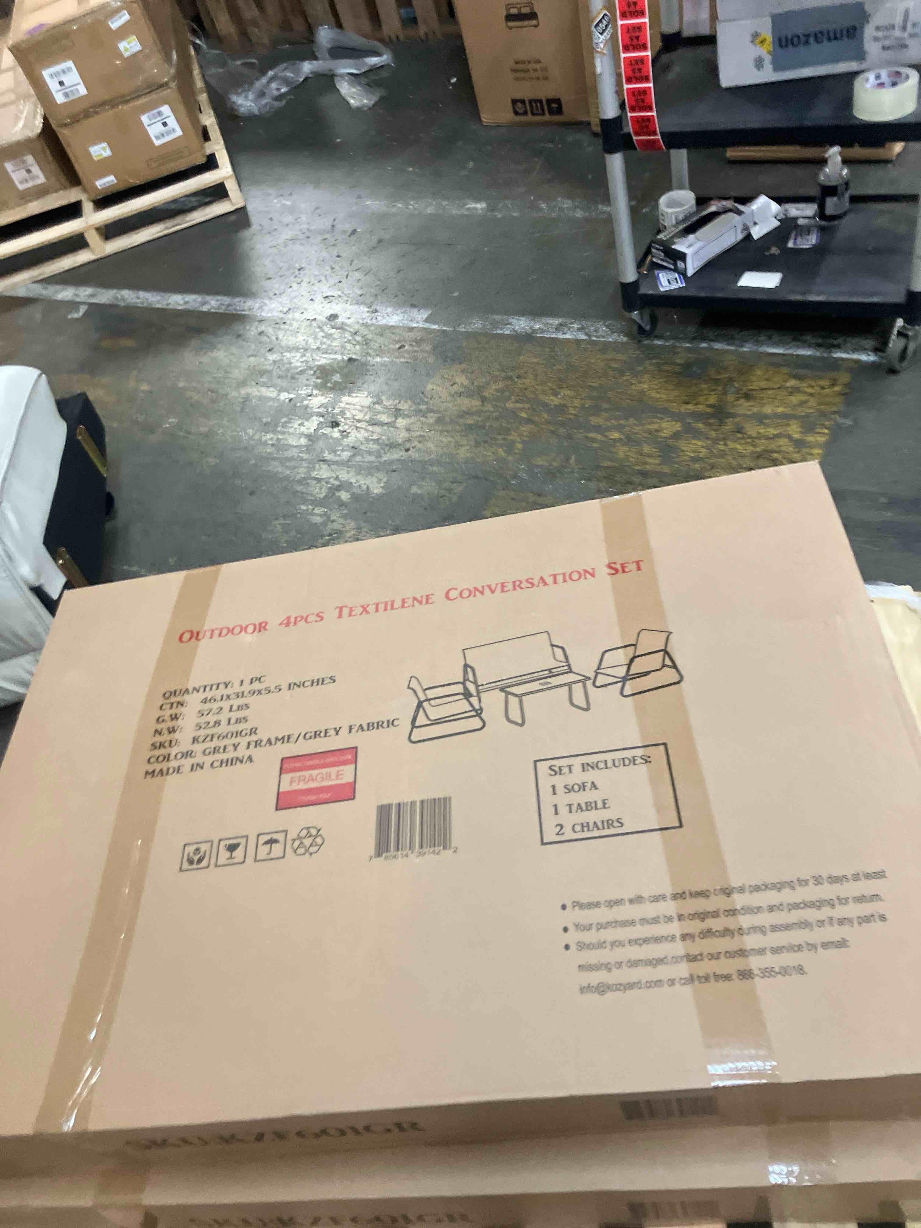 Condition photo showing New/Like New for OUTDOOR 4PCS TEXTILENE CONVERSATION SET