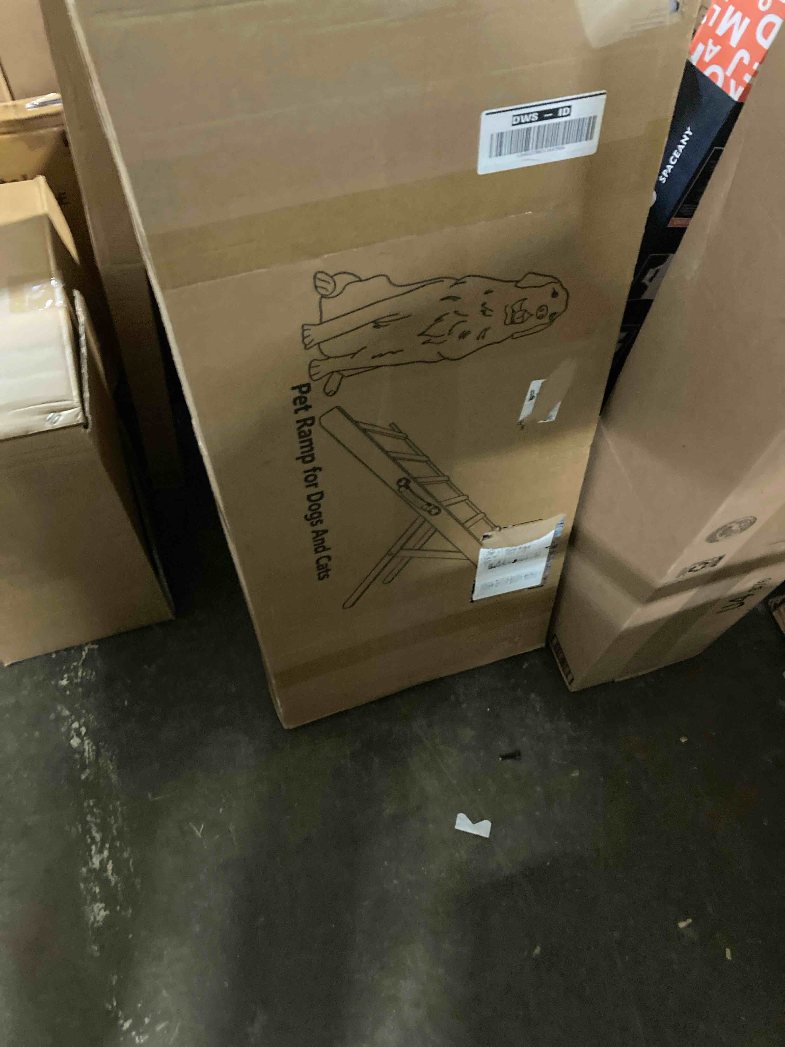 Condition photo showing New/Like New for 2025 Upgraded Dog Ramp for Couch, Foldable Small Dog Ramp for Low Bed, 4 Adjustable Height from 13'' to 21", Portable Stable Pet Steps with Non-Slip Pad, Pet Ramps Use for Sofa Couch Stairs 80×30cm-for couch A-wood Color