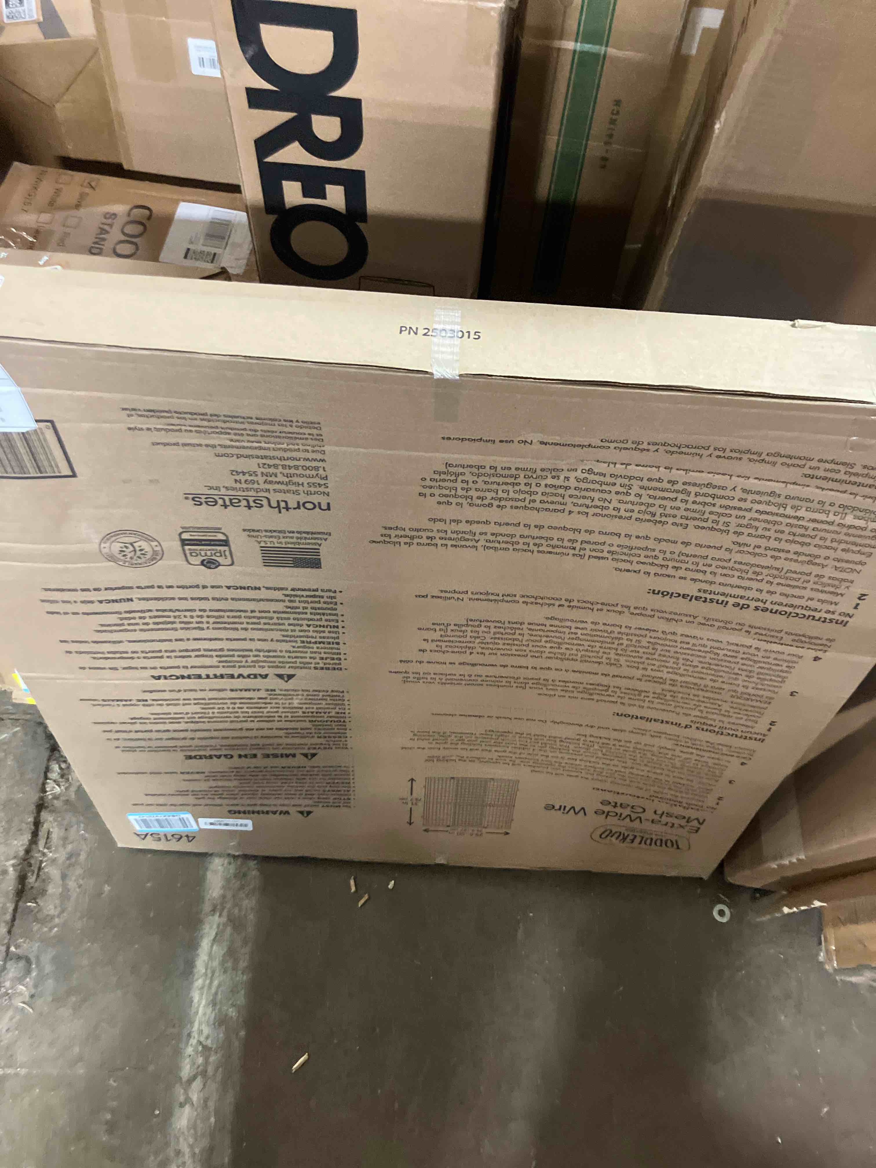 Condition photo showing New/Like New for Wide Wire Mesh Pet Gate-Color:White