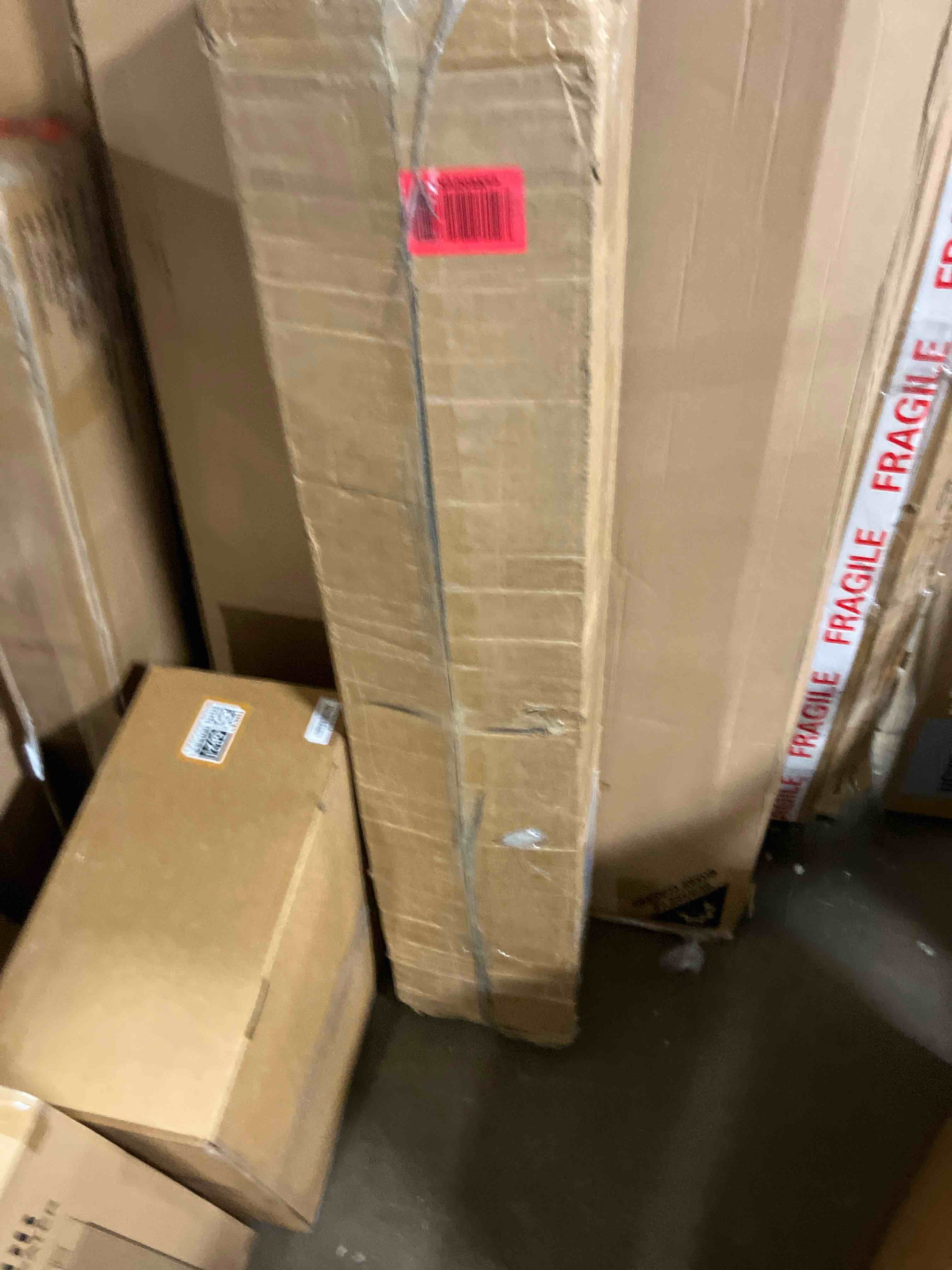 Condition photo showing New/Like New for 30 Pack Wrought Iron Balusters for Staircase Interior, 1/2" x 44" Hollow Deck Spindles Stair Railing Indoor with 60 Fixed Swivel Shoes, Metal Double Basket Decorative Stair - Matte Black