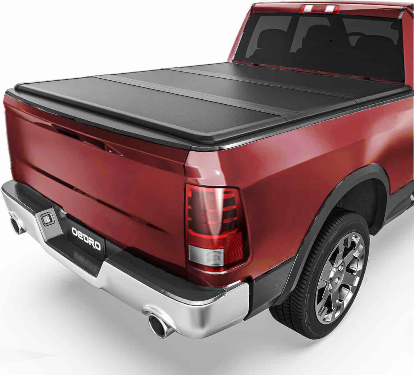 5.8ft truck bed tonneau cover frp hard tri-fold for 2019-2026 chevy silverado/gmc sierra 1500 new body style w/o multi-flex tailgate