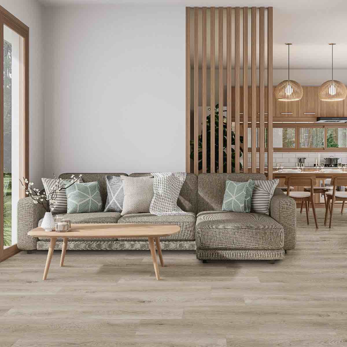 Select Surfaces Hemingway 100% Waterproof, Stainless Rigid Core Vinyl Plank Flooring in Whitewashed Sand, 18.6 Sq/Ft per Box, 15 Boxes Total