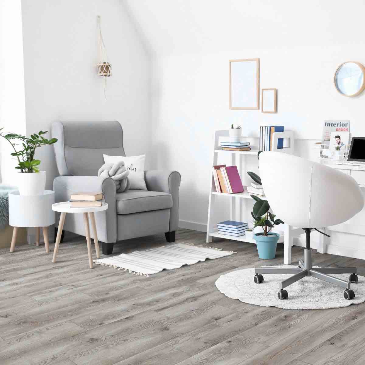 Select Surfaces Pearl Gray AC4 SpillDefense SpeedLock Laminate Flooring, 16.45 Sq/Ft Per Box, 26 Boxes Total