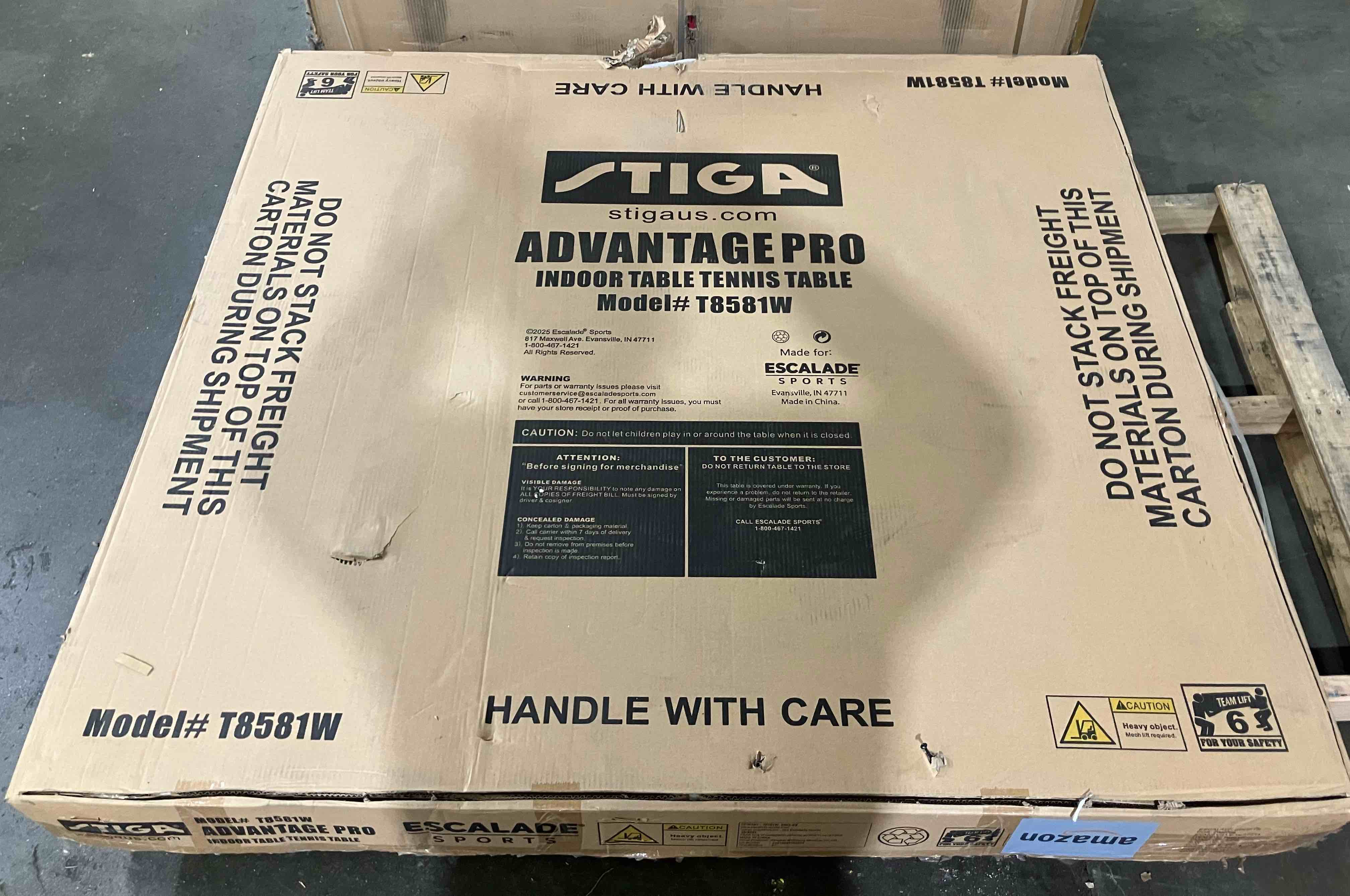Condition photo showing New/Like New for Stiga Advantage Pro Regulation Size Foldable Indoor Table Tennis Table