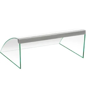 Hotdog Roller Cover - Tempered Glass Sneeze Guard for 9-Roller Hot Dog Machine - Shield for Countertop Electric Grill by Great Northern Popcorn