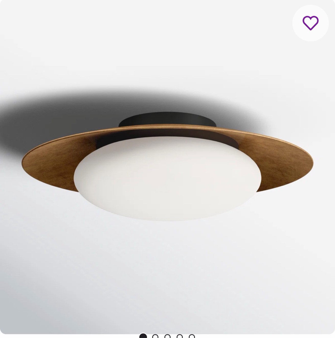 haines glass led flush mount