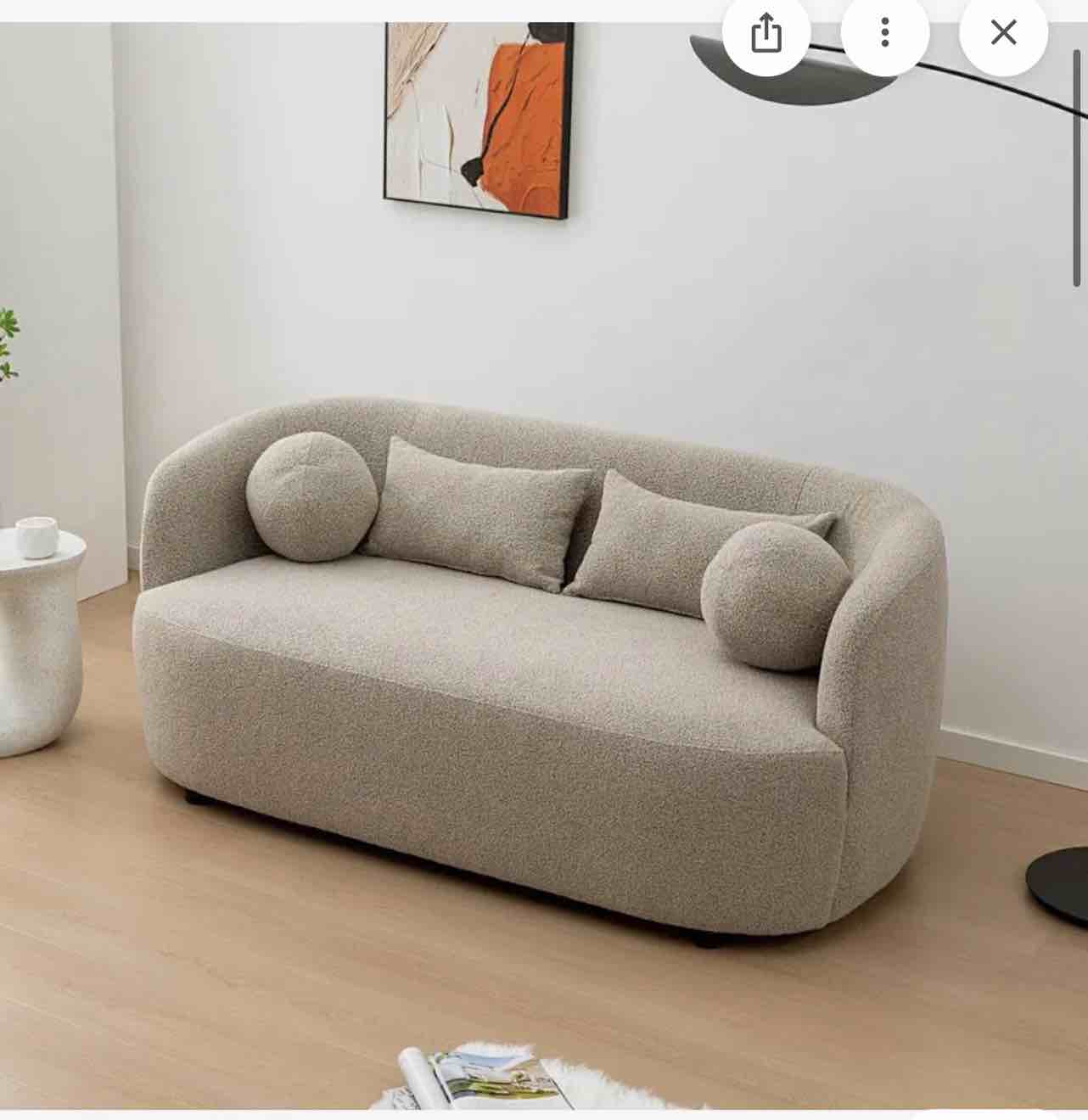 Wade Logan Brinae Upholstered Loveseat Sofa