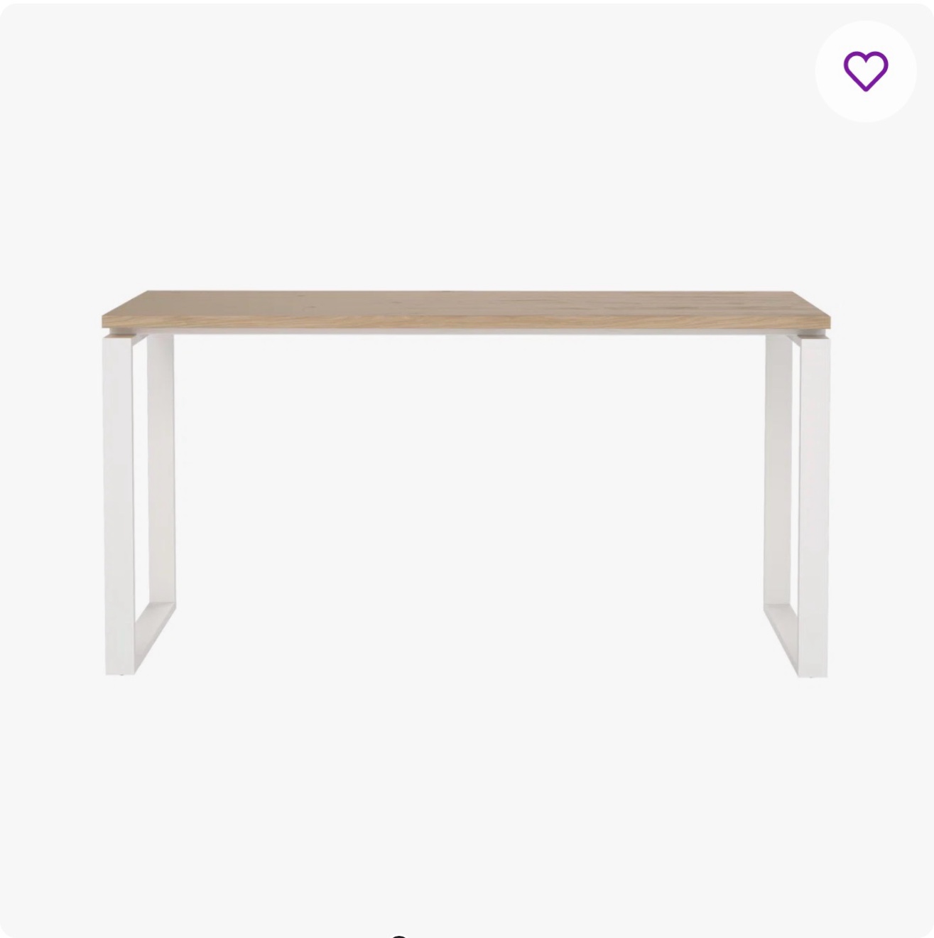 embrie metal base writing desk