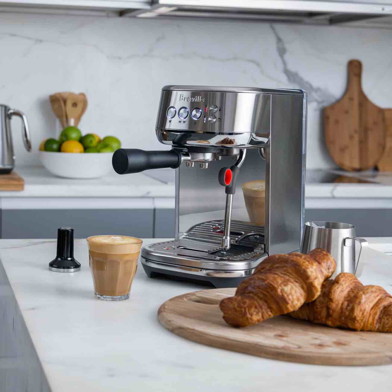 Condition photo showing New/Like New for breville the bambino® plus in damson blue