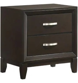 2 - Drawer Nightstand in Merlot
