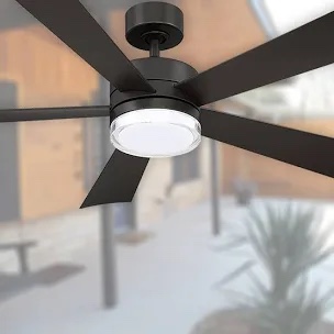 TCL 52" Black Ceiling Fan with Light and Remote, Modern LED 3-Color, 3CCT, Quiet Motor for Bedroom, Living Room, Dining Room, Ceiling Fans with Lights