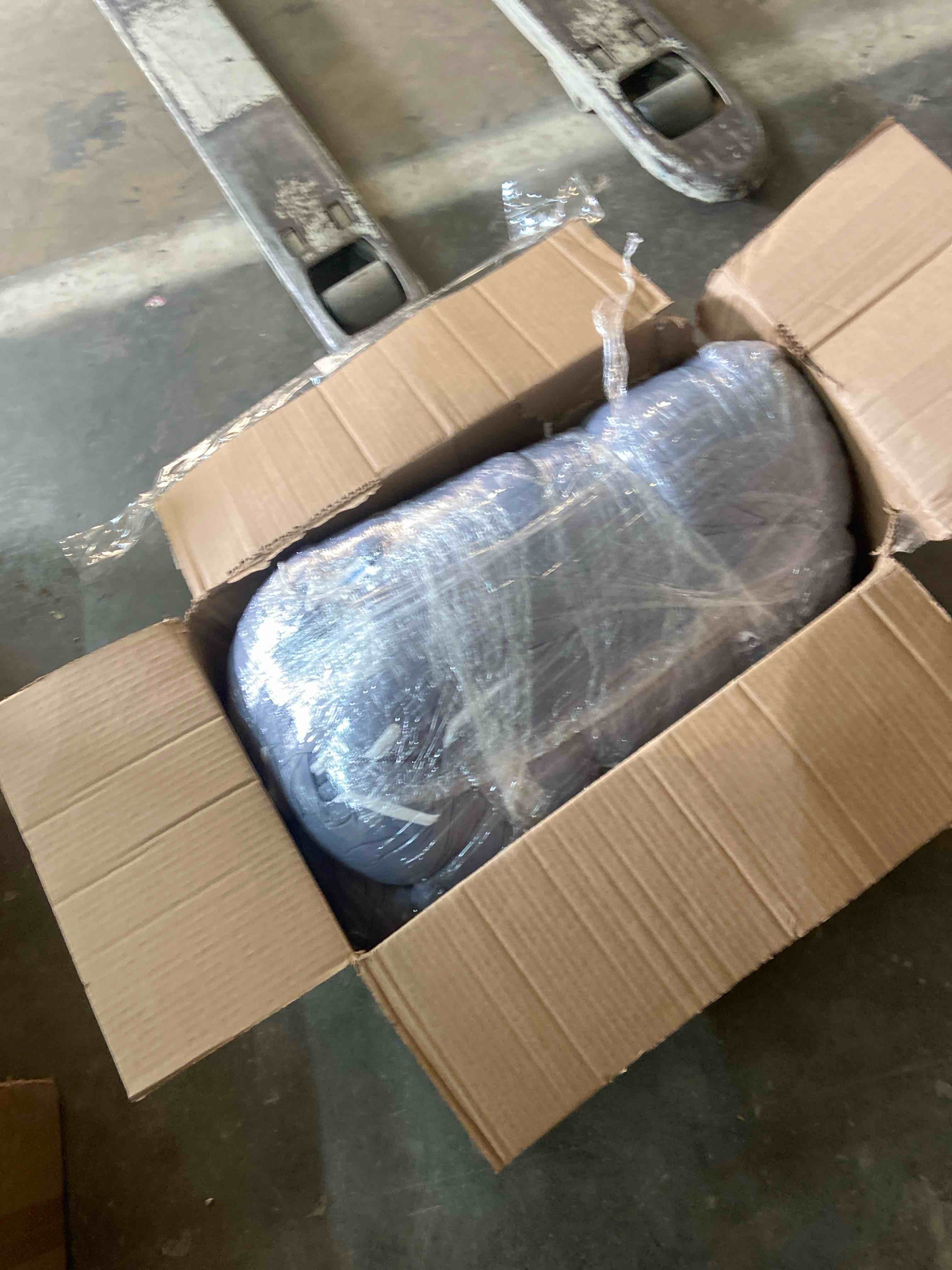 Condition photo showing Good Condition for QUEEN ROSE Pregnancy Body Pillow Replacement Cover, 55 Inch U Shaped Solid Maternity Pillowcase, Cooling Silky Jersey, Blue, Cover Only