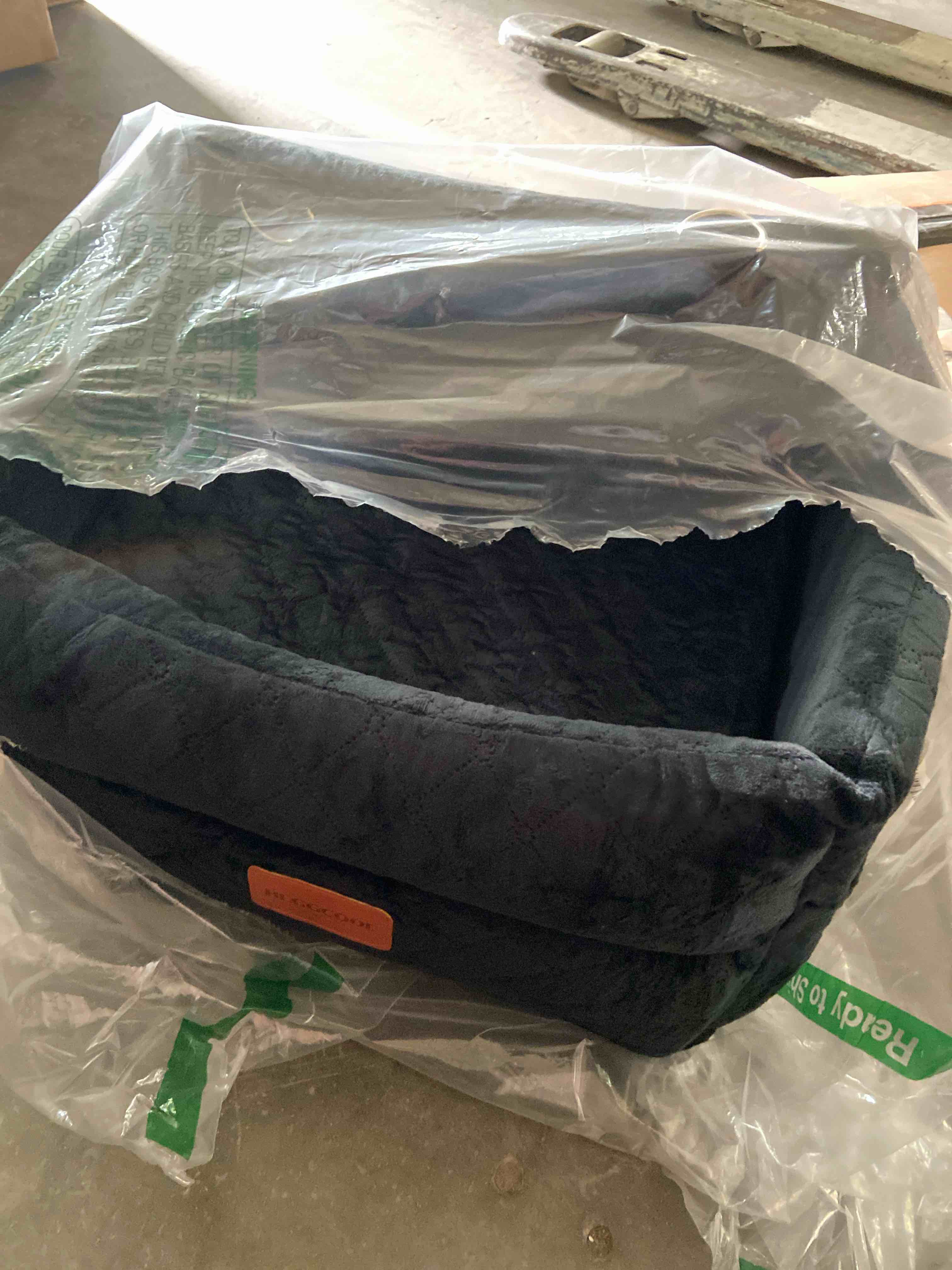 Condition photo showing New/Like New for Small Dog Car Seat, Memory Foam Dog Booster Car Seats with Thick Cushion for Medium Dogs Under 35lbs, Detachable Washable Dog Bed for Car, Pet Carseat with Storage Pockets,2 Safety Belts Black