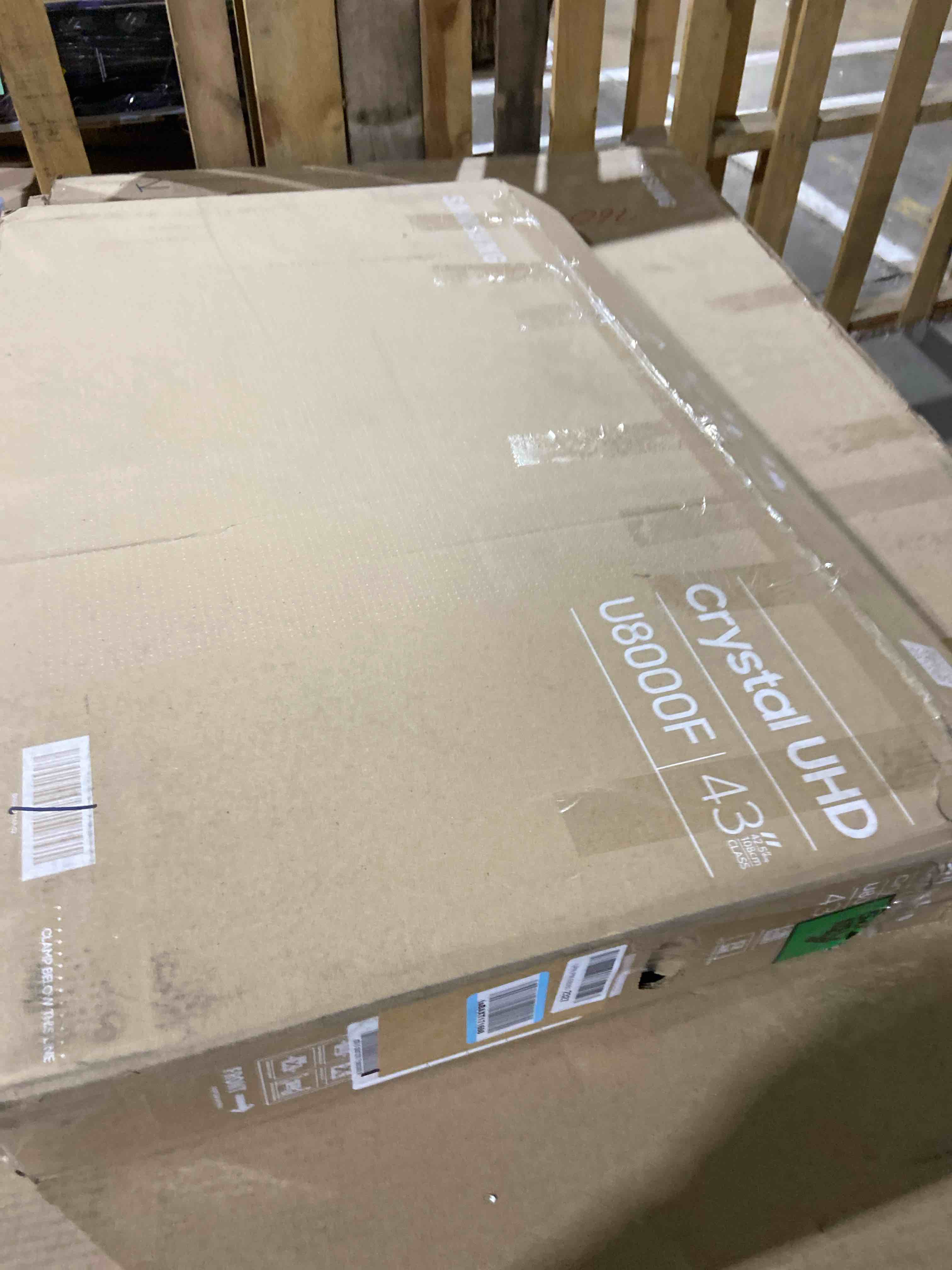 Condition photo showing As Is for Samsung 43-Inch Class Crystal UHD U8000F 4K Smart TV (2025 Model) Endless Free Content, Crystal Processor 4K, MetalStream Design, Knox Security, Alexa Built-in 43-Inch TV Only