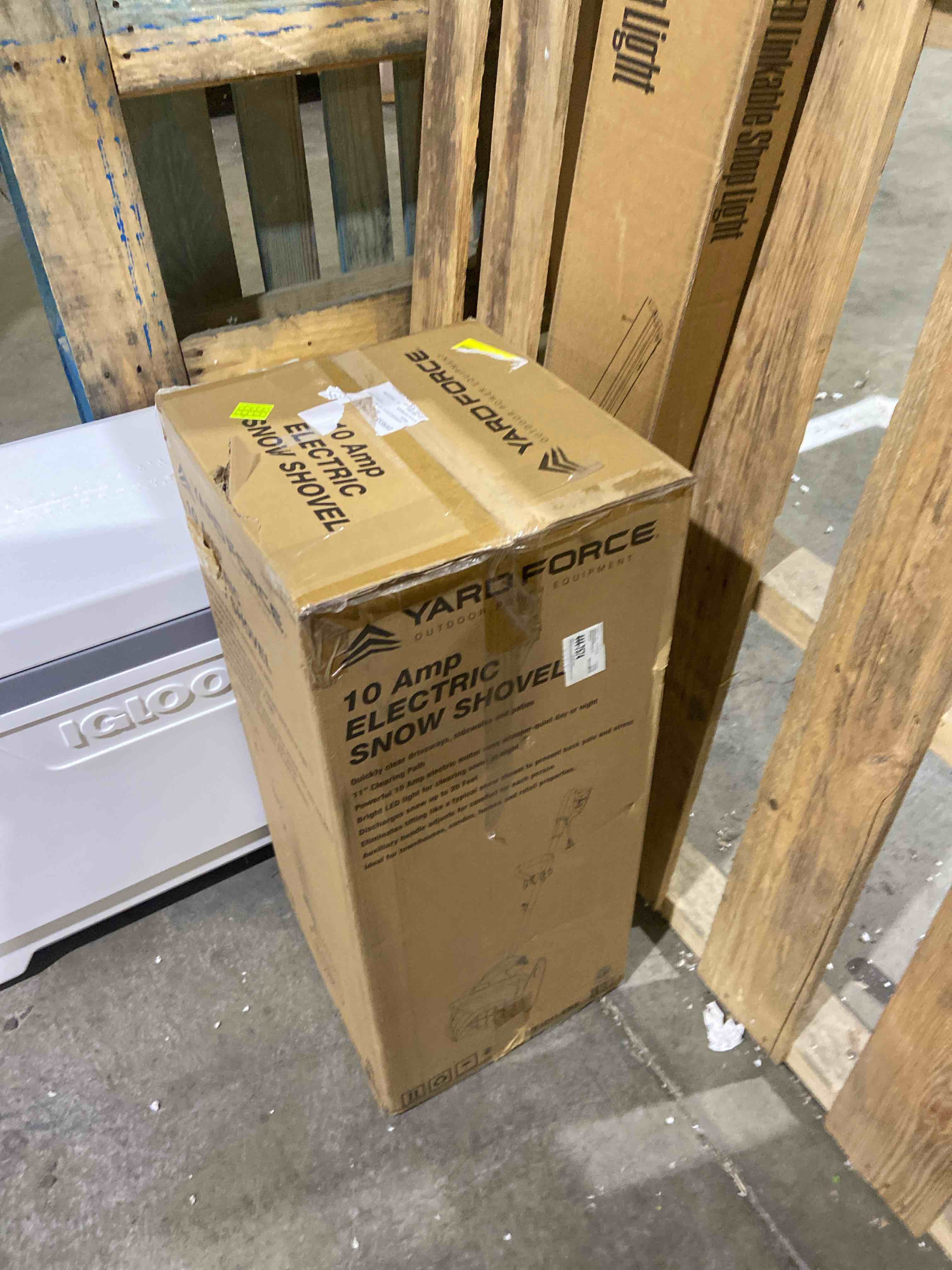 Condition photo showing New/Like New for Yard Force 11" Lightweight Corded Snow Blower Shovel For Driveways, Walkways, And Sidewalks- 20FT Throwing Distance