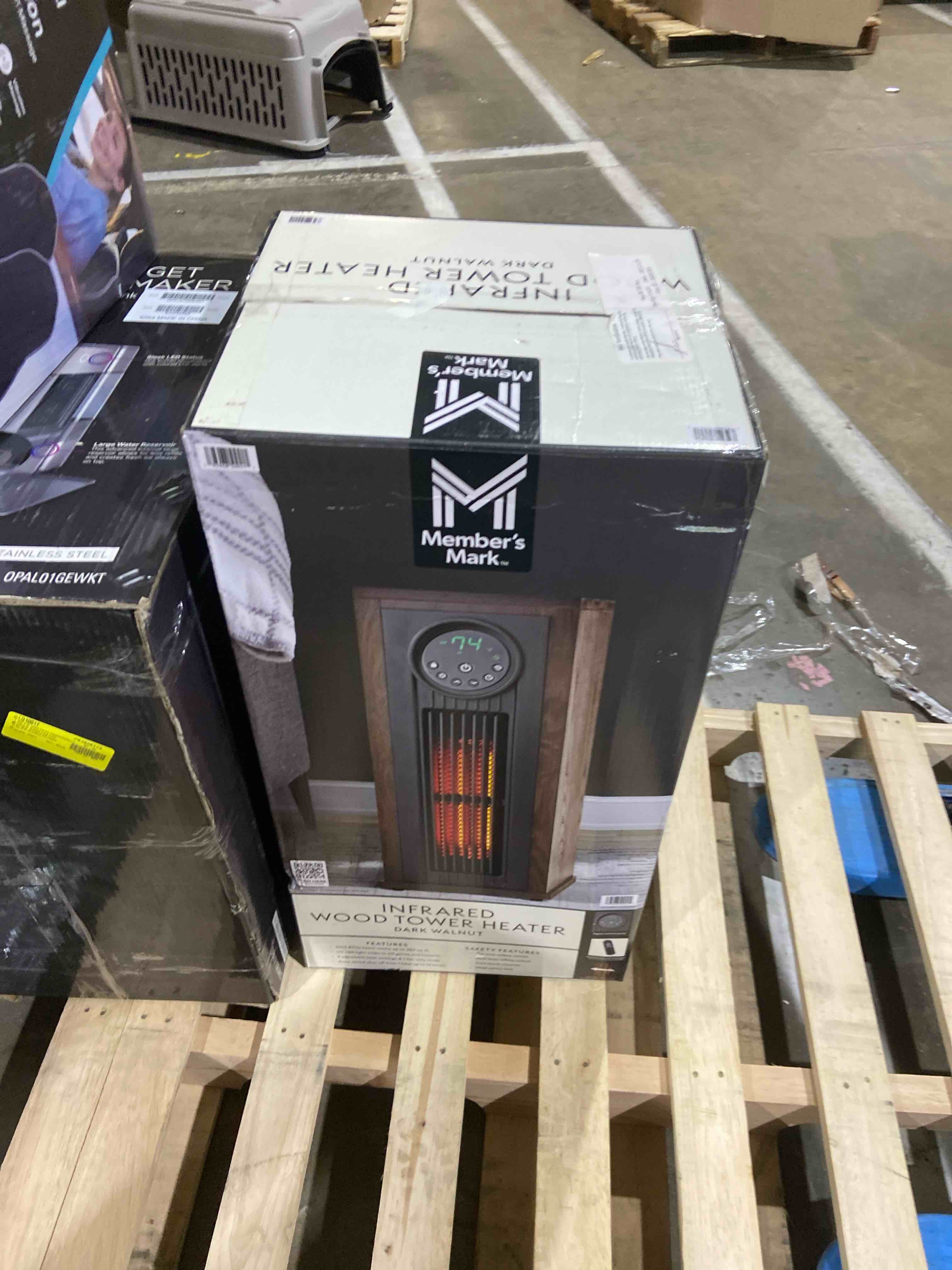 Condition photo showing New/Like New for Member's Mark 23" 1500W Infrared Tower Heater with UV LED Light