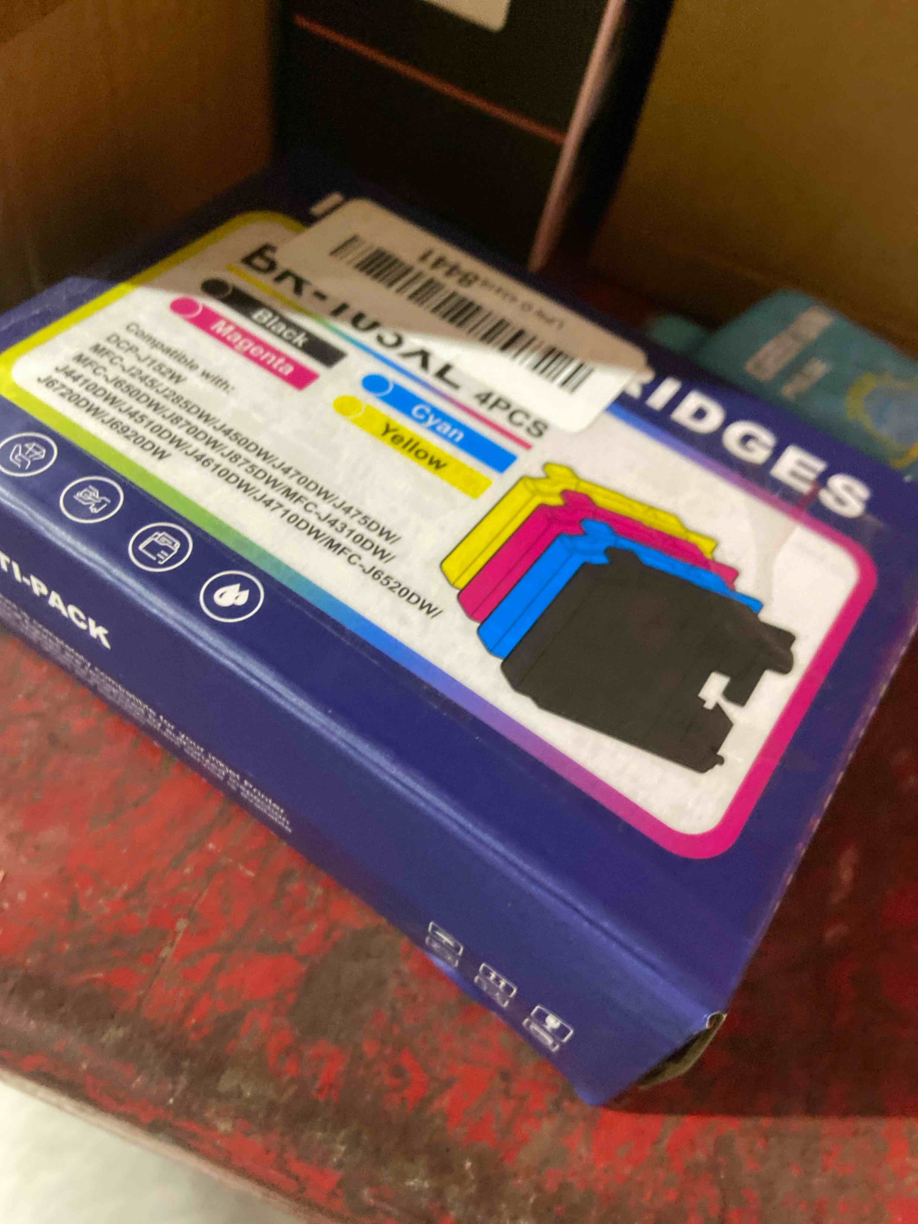 Condition photo showing New/Like New for LC103 XL Compatible for Brother LC103 Ink Cartridges LC101 Work with Brother MFC-J870DW MFC-J450DW MFC-J6920DW MFC-J6520DW Printer (Black Cyan Magenta Yellow, 4 Pack)