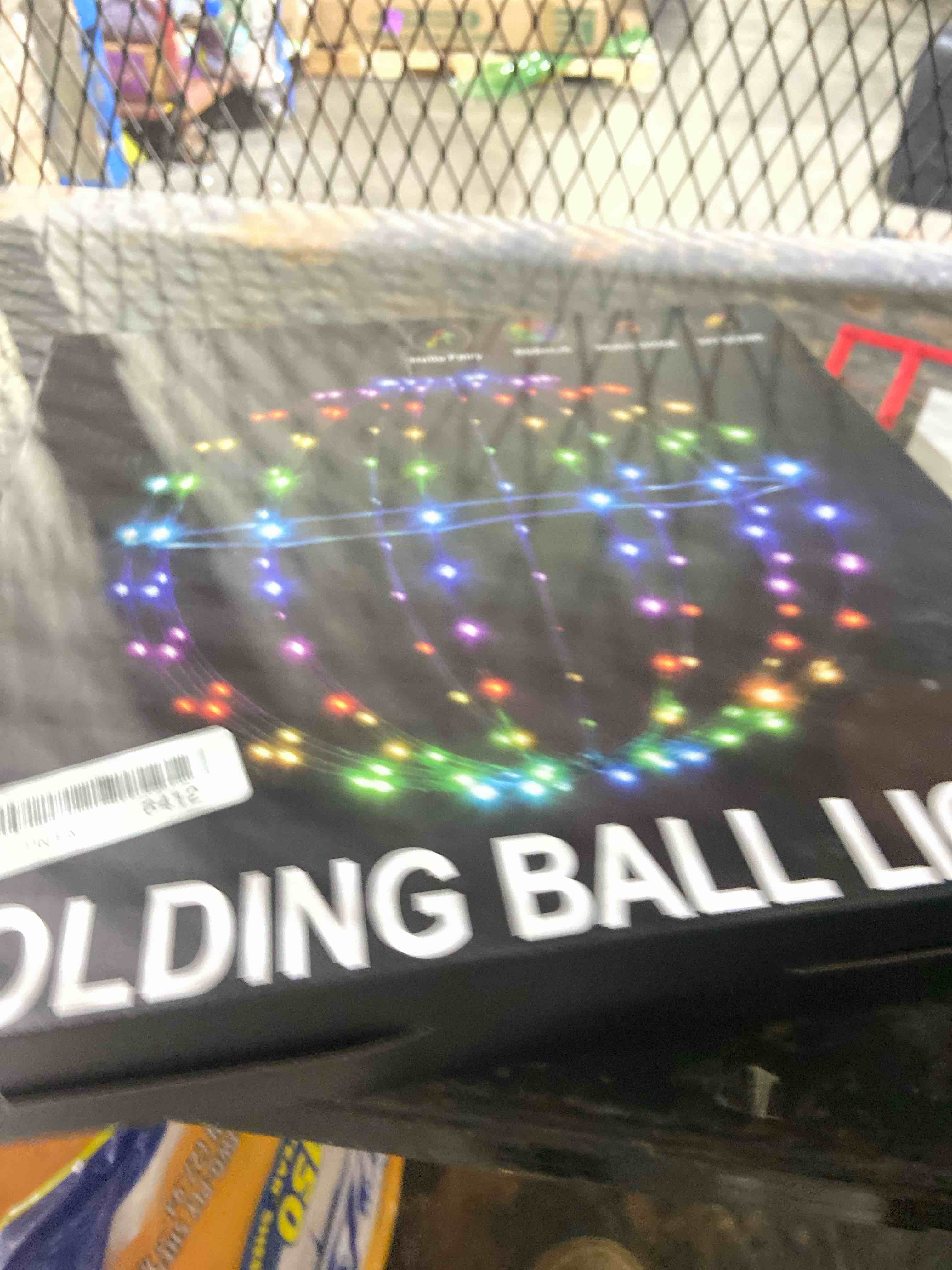 Condition photo showing New/Like New for Joomer Smart RGB Christmas Hanging Ball Lights, 12in 108 LED Foldable Color Changing Xmas Light, App and Remote Control, Waterproof Outdoor Fairy Globe Lights for Christmas Decor (Non-Connectable) RGB Plugin (12in)