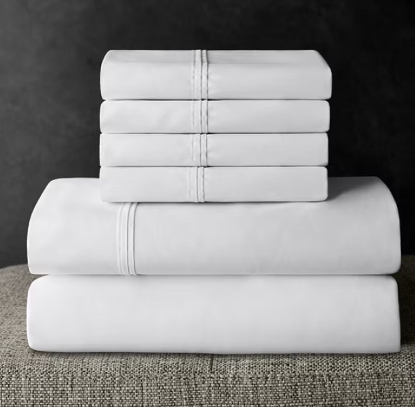 member’s mark hotel premier collection 700-thread-count solid egyptian cotton sheet set