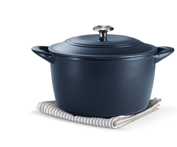 Tramontina Enameled Cast Iron 7-Quart Covered Round Dutch Oven
