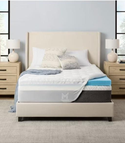 Member’s Mark 4" Pillow Top Gel Memory Foam Mattress Topper