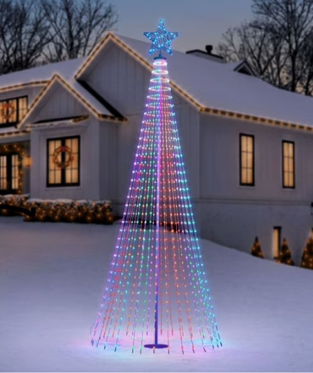 member's mark 12' pre-lit multicolor lightshow tree