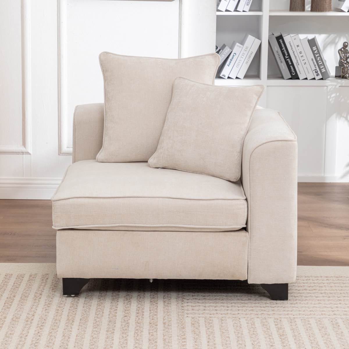Bennett Upholstered Corner Chair For Modular Sofa