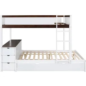 Bunk Bed With Desk, Drawers And Trundle