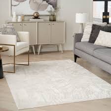 Kaseton Machine Woven Polyester Area Rug in Cream/Ivory