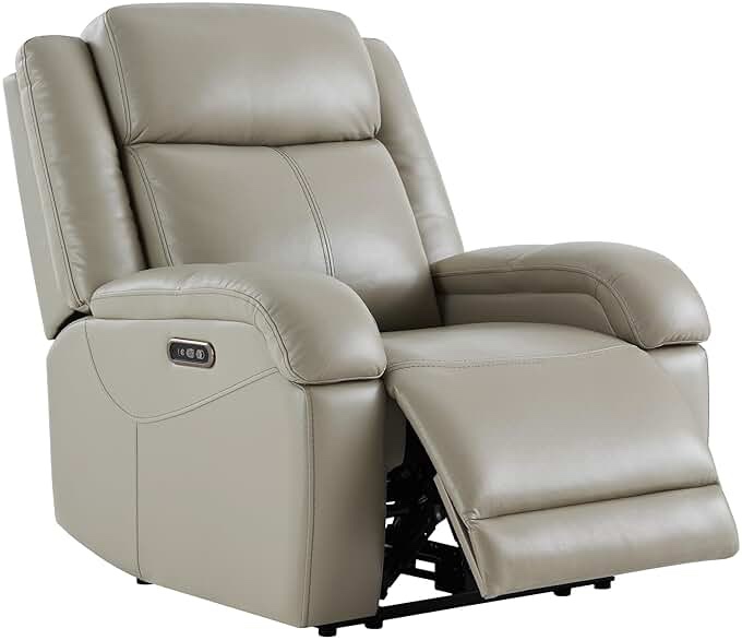 Grey leather recliner top KJB-SRW8018-SH-A