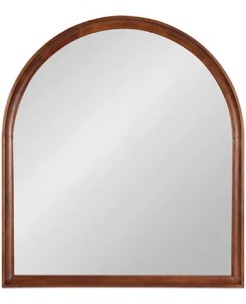 Branwell Arch Wood Wall Mirror