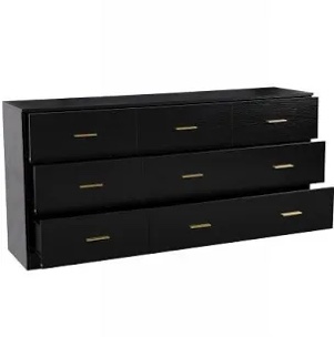 Extra Large 9 Drawers Dresser With Gold Knobs, 63" Wide Long Dresser For Bedroom