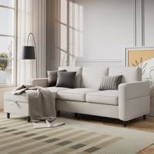 Beige Jaydie 78" Upholstered Sofa Couch Body Fabric