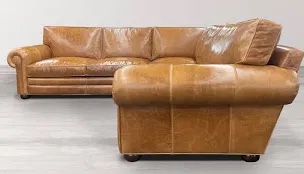 Left Arm Seat of Lifestyle, three-piece leather sectional sofa