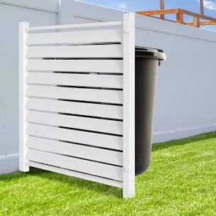 White Outdoor Privacy Fence Screen