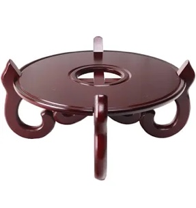 Cross Leg Oriental Fish Bowl Stand (Broken)