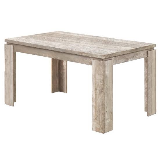 DINING TABLE - 36"X 60" / TAUPE RECLAIMED WOOD-LOOK (incomplete)