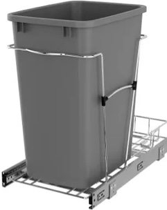 Rev-A-Shelf Bottom Mount Pullout Waste Trash Container Bin