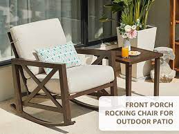 Natural expressions rocker set with cushion beige 
