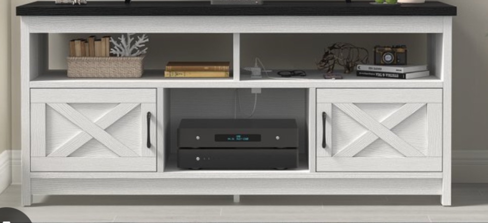 95" Farmhouse Wall Unit Entertainment Center For 65" Tvs – Large Tv Stand With Bookshelves, Led Lights & Power Outlets For Living Room