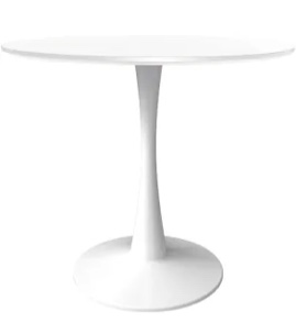 Ceballo Table Mid-century Dining Table for 4-6 people With Round Mdf Table Top, Pedestal Dining Table, End Table Leisure Coffee Table (Table legs only)