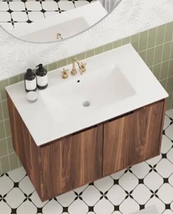 30inch Wall Mounted Single Bathroom Vanity With Ceramic Top (Sink top only)